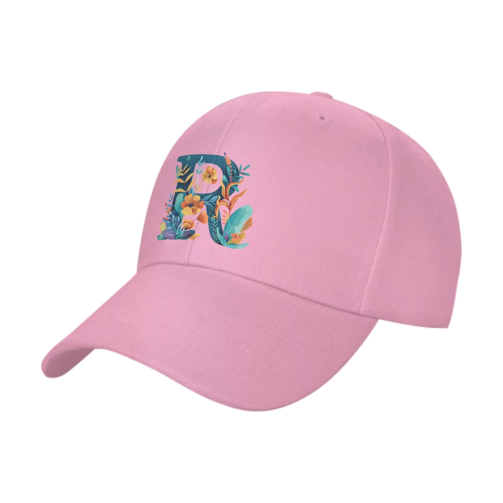 Colorful Flower R Adult Baseball Cap Outdoor Sports Women's Basketball Hat Sunscreen Leisure Caps For Men