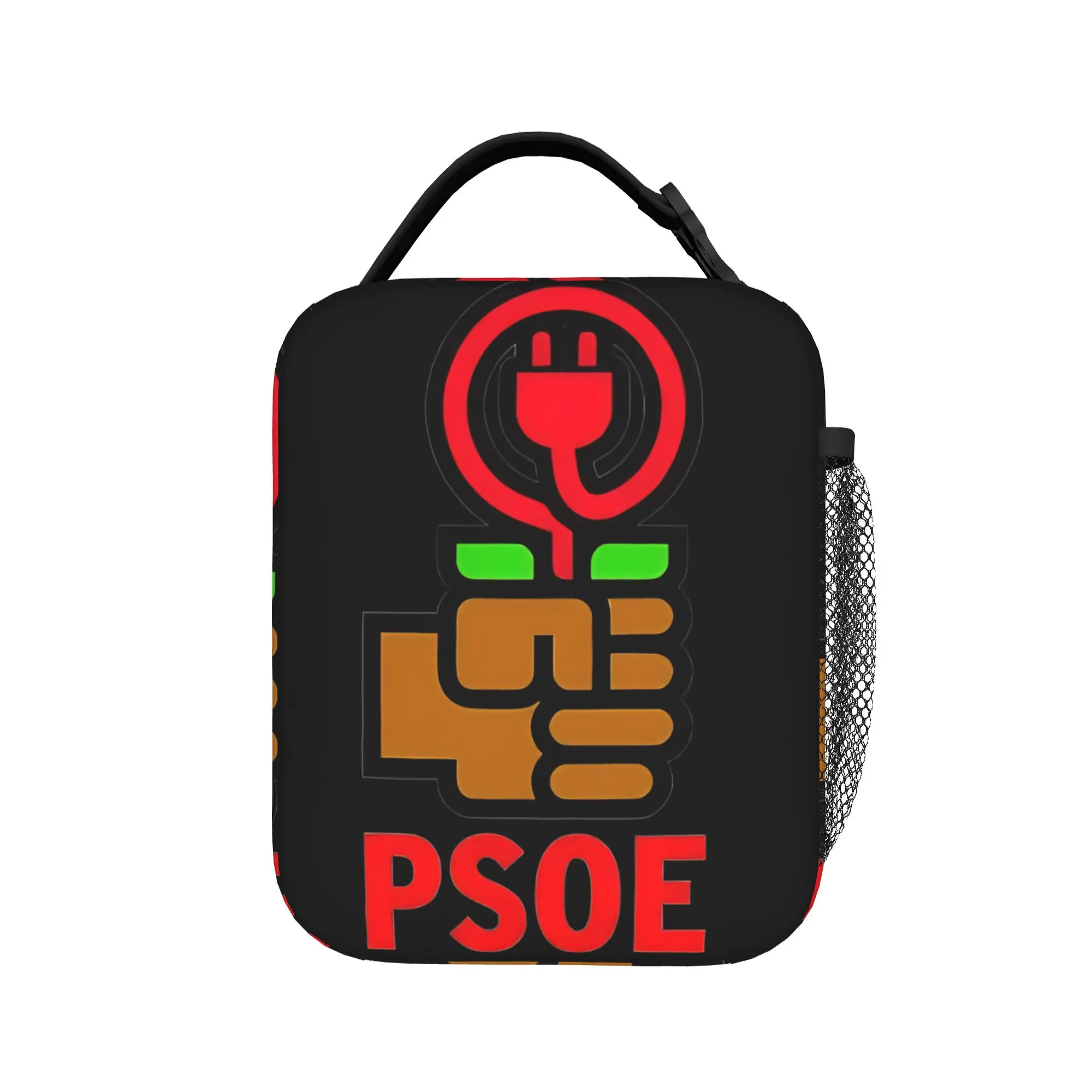 

Сумка для обеда с логотипом PSOE Pedro Sanchez, коробка для обеда на пикнике для взрослых, термосумка для обеда с графическим рисунком, портативная сумка-холодильник из оксфордской ткани