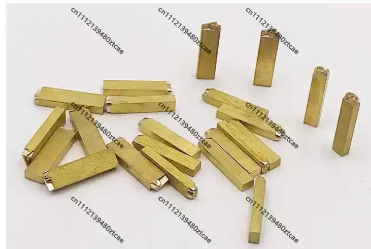 Copper Marking Character Steel Stamp Industrial Fitting For Automatic Cartoning Packaging Machine Replacement Part