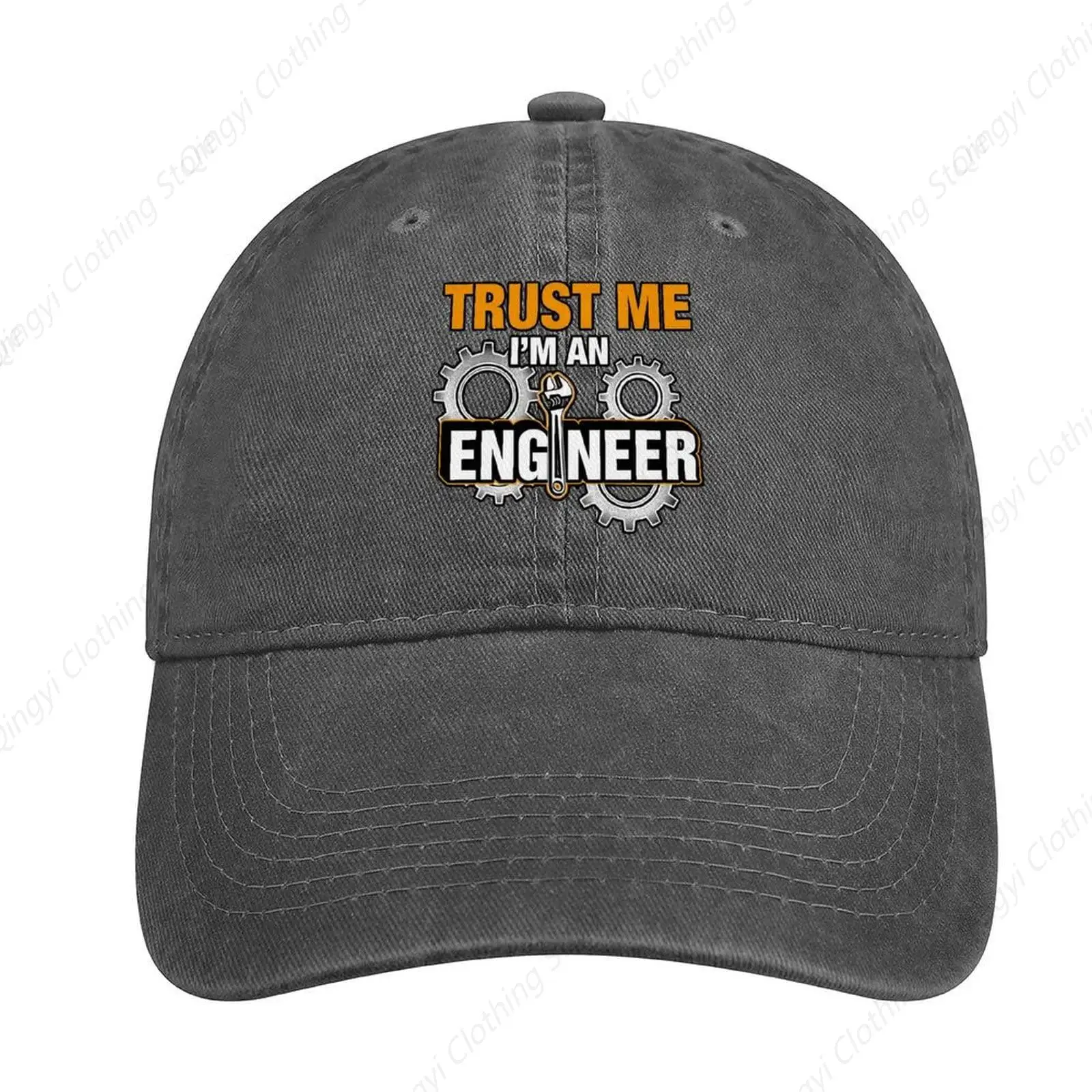 Trust Me I'm A Mechanical Engineer Unisex Adult Curved Baseball Hat Cap of Sports Denim Freely Adjustable