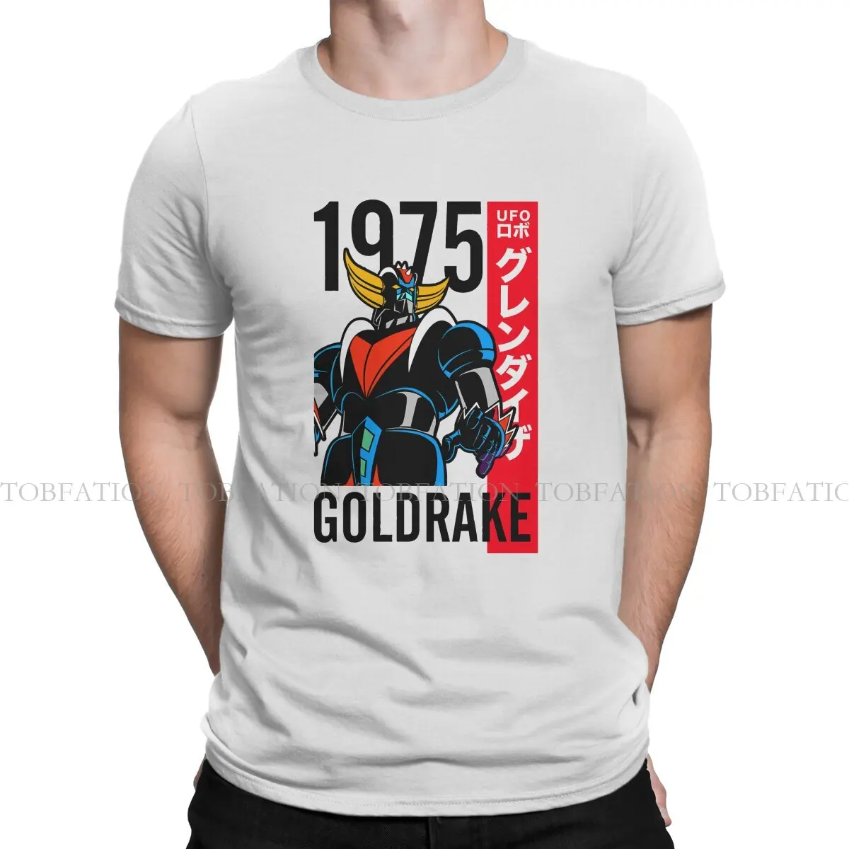 Anime UFO Robot Grendizer Actarus Goldrake 1975 cotone T Shirt Vintage Graphic maglietta da uomo o-collo abbigliamento da uomo