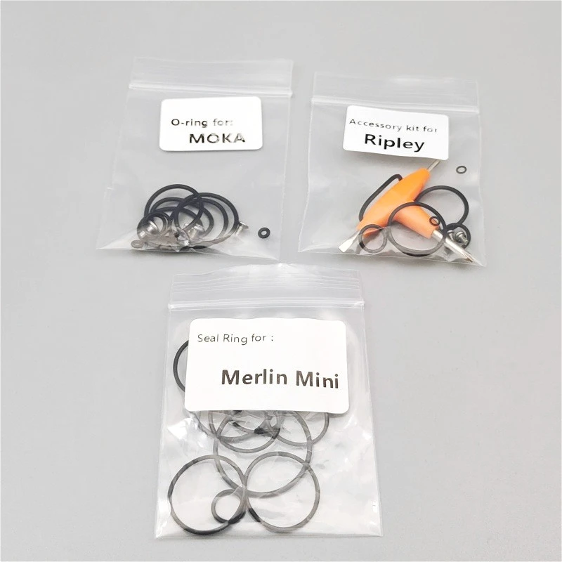 Hittebestendige siliconen O-ring voor Merlin Mini Ripley Moka RTA afdichtringaccessoires
