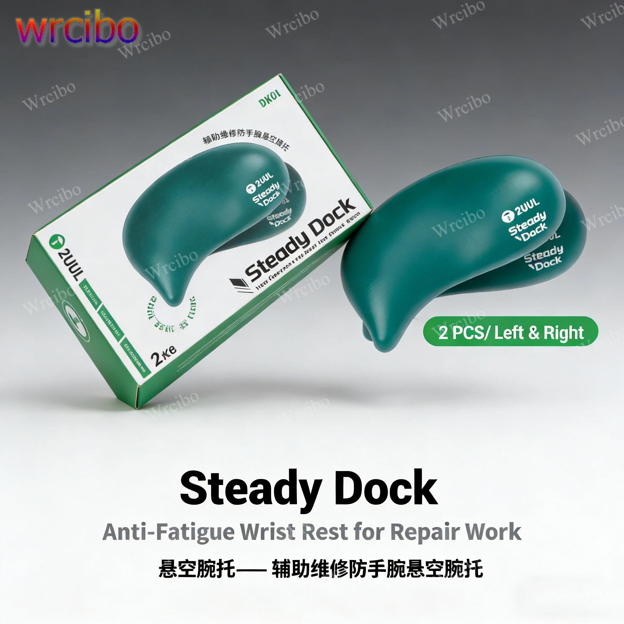 

2UUL DK01 Двойная подставка для запястий для ремонта электроники — стабильная платформа для поддержки рук при пайке, сборке и обслуживании смартфонов