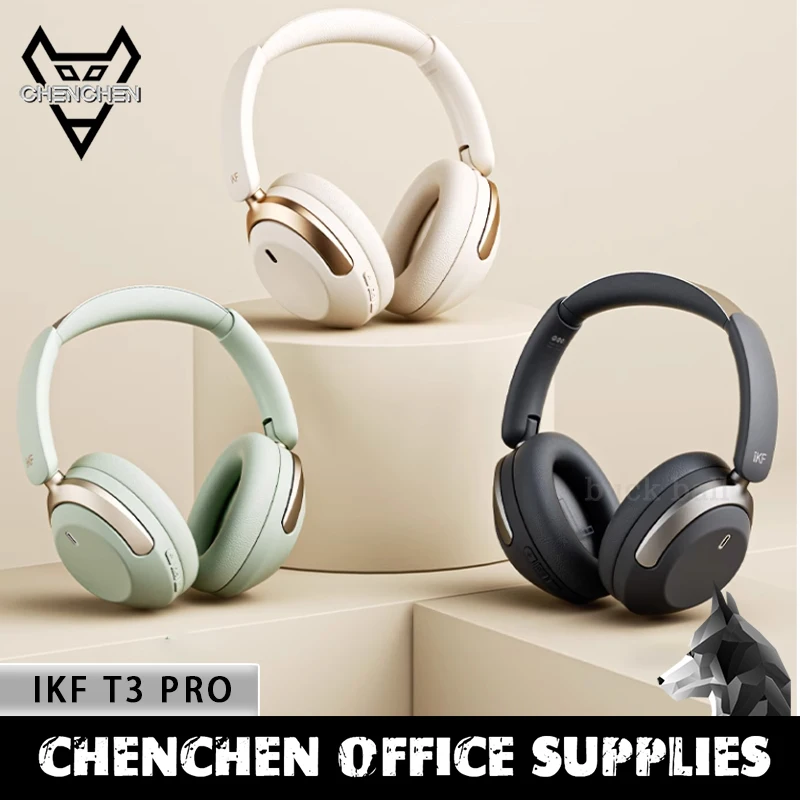 Ikf T3 Pro Dj Headphone Bluetooth Wireless Game Headset Abs 125 Hours Endurance Headphones Customize Hifi Gaming Noise Reduction