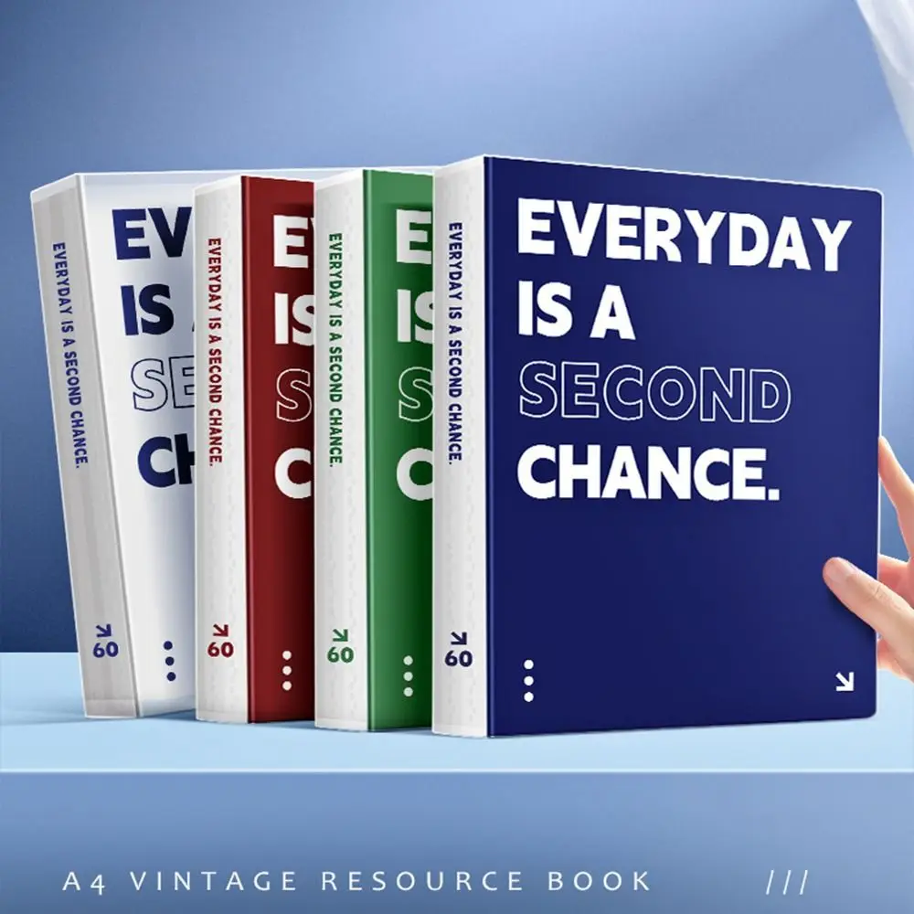 30/40/60/100 Pockets A4 File Folder Bag Waterproof Thicken A4 File Organizer Large Capacity Document Folder Paper Album