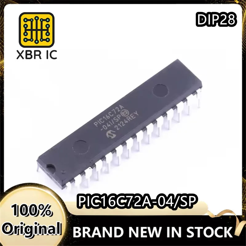 (5/20 Pieces) PIC16C72A-04/SP PIC16C72A DIP-28 8-bit Microcontroller New Original Authentic Spot Fast Delivery