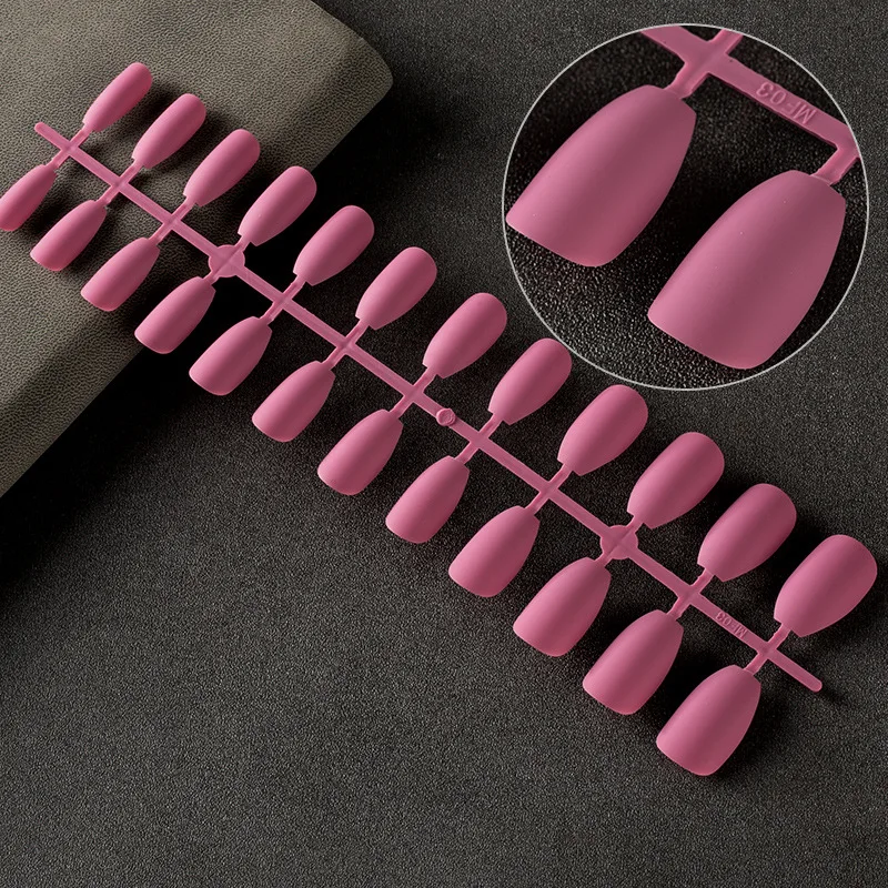 1~4SETS Matte Fake Nail Tips Matte Finish For A Modern Look Highly Durable Professional-looking Artificial Nails