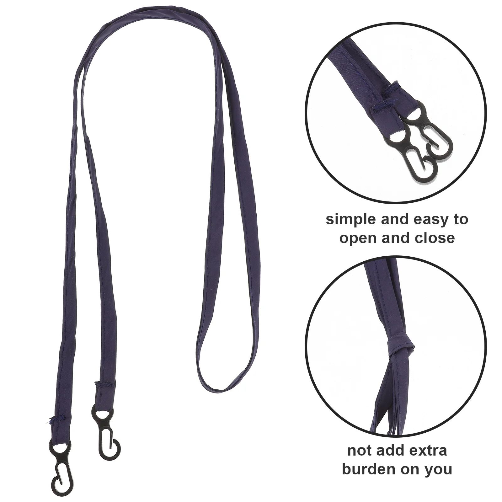 

2pcs Portable Glove Rope Winter Mitten Strap Reusable Anti-Lost Nylon Lanyard For Gloves Shawl Multi-Function Mittens Holder