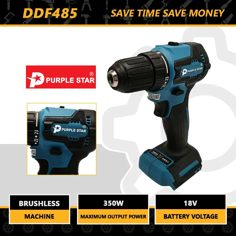 DDF485 18V Electric Drill Tools For Makita Cordless Screwdriver Drills Wireless Drill Fe g Power Tool Driller Handmade DIY 2024