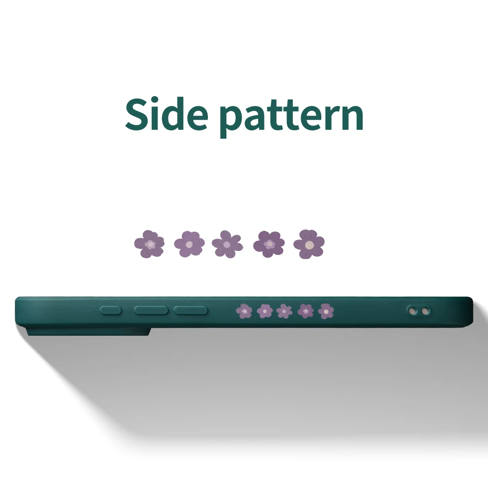 Custodia in TPU stile floreale viola per iPhone17 ProMax 17 Air 16 15 14 13 12 11 Pro Max XS Max7 8 Plus 16e 16 Plus