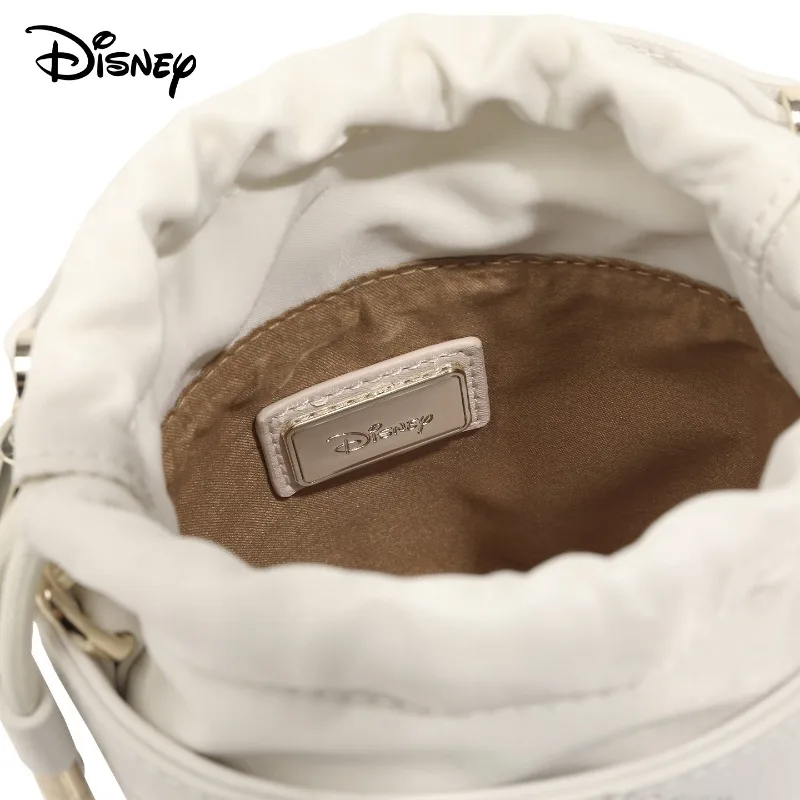 Disney Mickey New Women's Handbag Mini Fashion Women's Shoulder Bag Luxury Brand Original Drawstring Bucket Bag High Quality