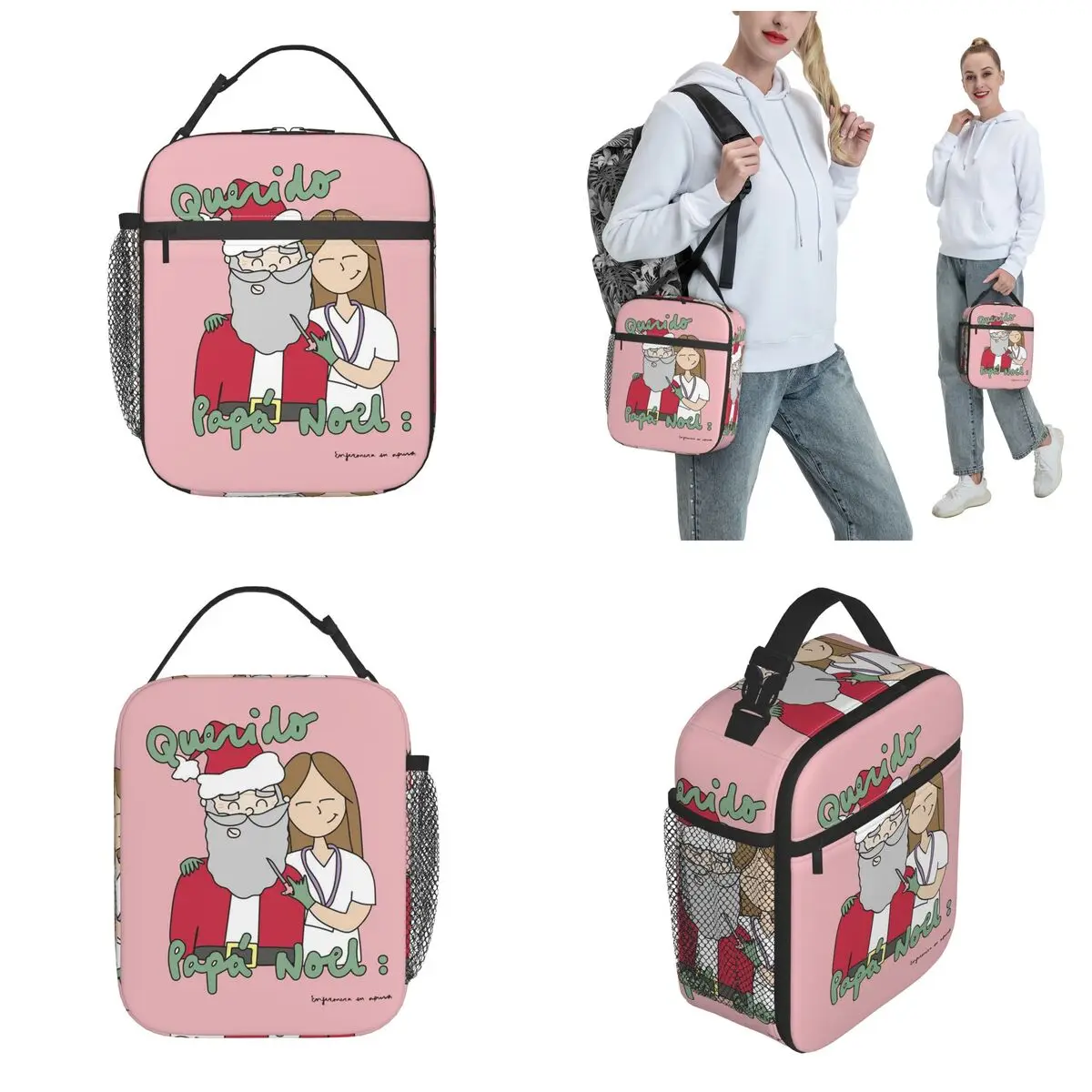 Enfermera En Apuros doctor nurse medical Thermal Insulated Lunch Bag Portable Food Bag Men Women Cooler Thermal Lunch Boxes