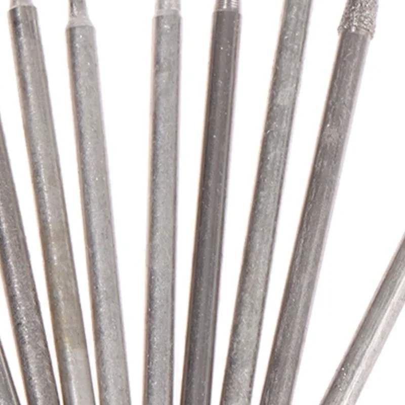 

10Pcs Diamond grinding Head Stone Jade Carving Polishing Engraving Tools 2.35mm