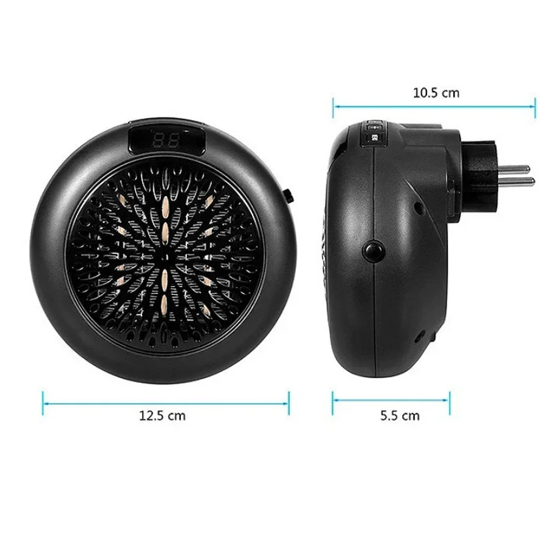 Mini Heater Winter Home Wall Mounted Desktop Dual-Purpose Silent Fast Heating Heater Electric Heater with LED Display and Timer