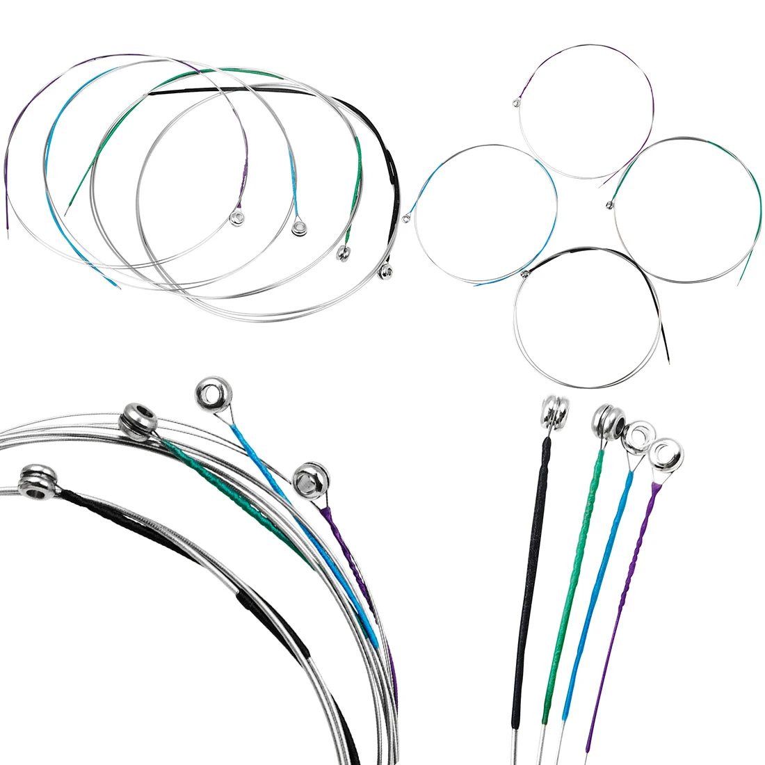 Violin Viola Cello Strings Professional Nickel Silver Strings Violin Viola Accessories for String Instrument Performance