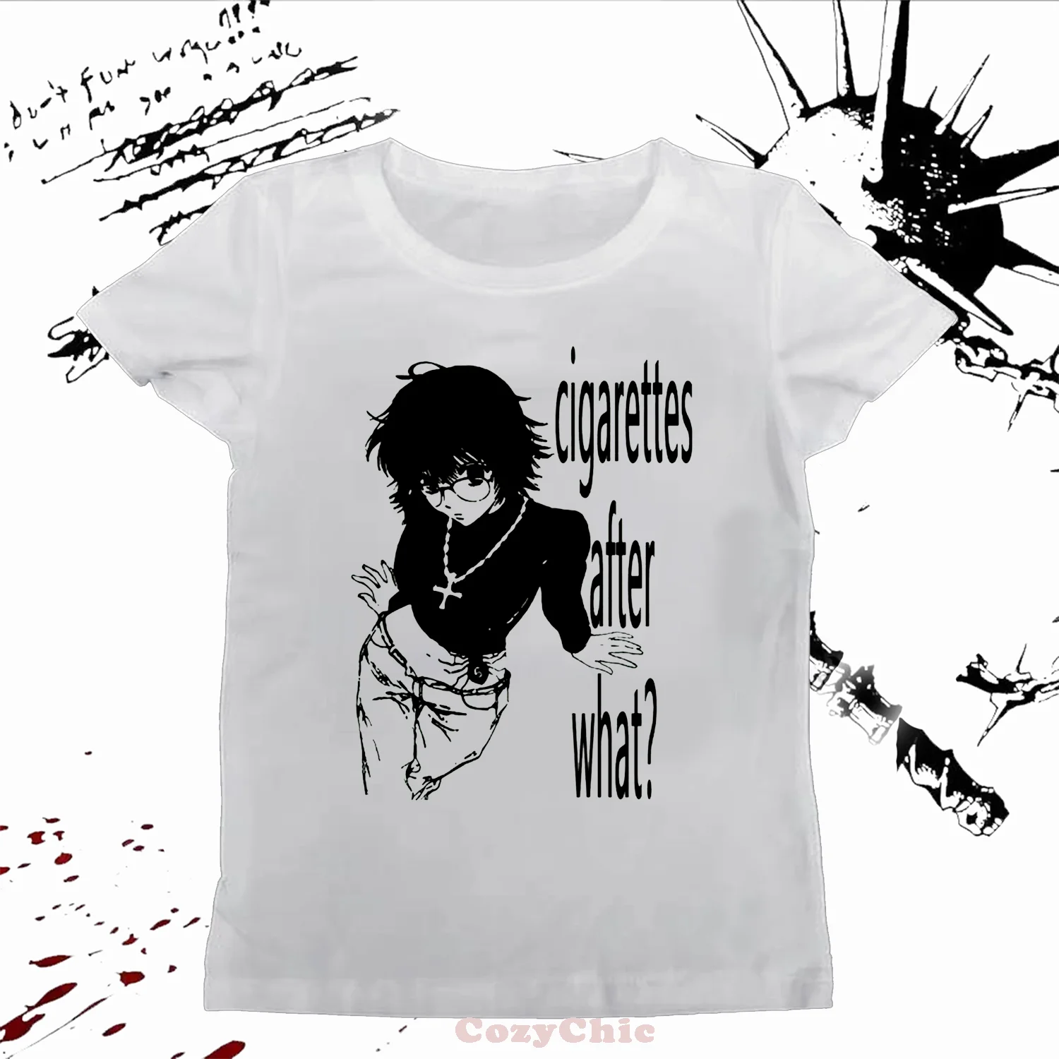 No Bike Today T-Shirt Motorbike and Petrol Head T-Shirt Anime Graphic Retro Streetwear Crew-neck Short-sleeved Women's Y2k Top