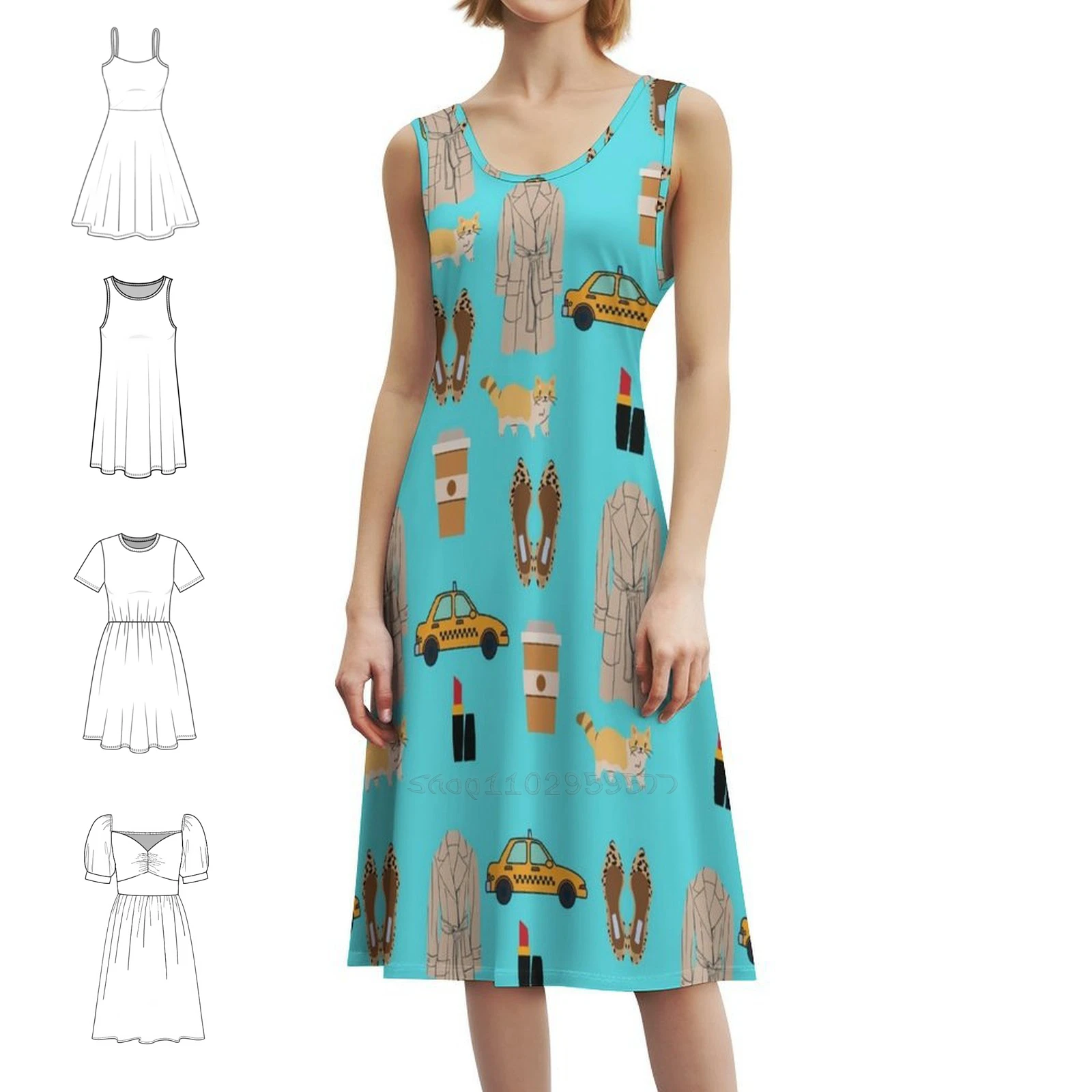 

Just Crazy About Floral Smock Dress For Women Spring Summer Casual Dress For Party Chinoiserie Girly Breakfast At Holly Evening