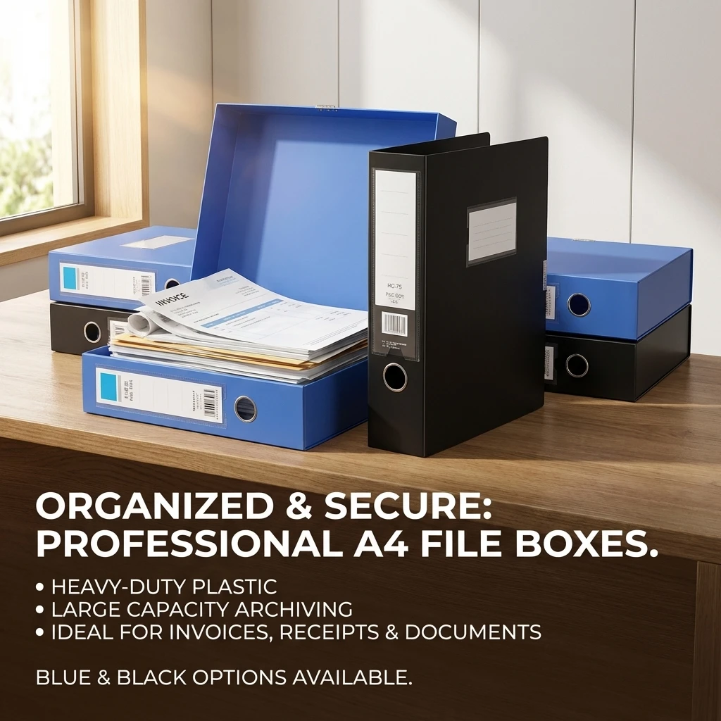 A4 File Organizer Box Thickened Plastic Binder Folder Document Storage For Office School Archive Supplies Multiple Thickness