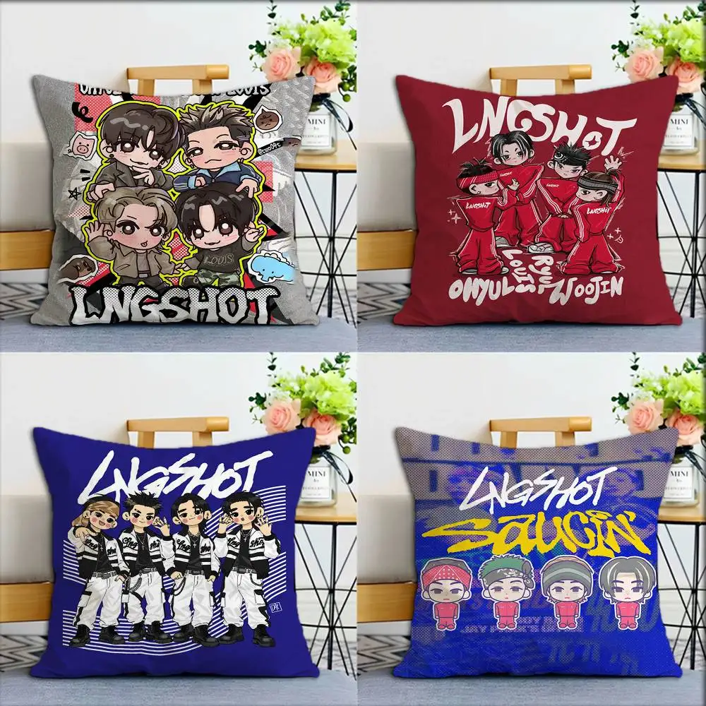 L-LNGSHO-T Hip-hop World Various Sizes Square Pillow Case For Car Home Bedchamber Decor