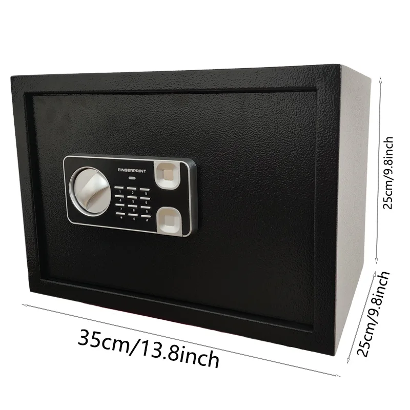 Home electronic password steel safe black, suitable for family small safe fireproof money safe guard safe waterproof fireproof s