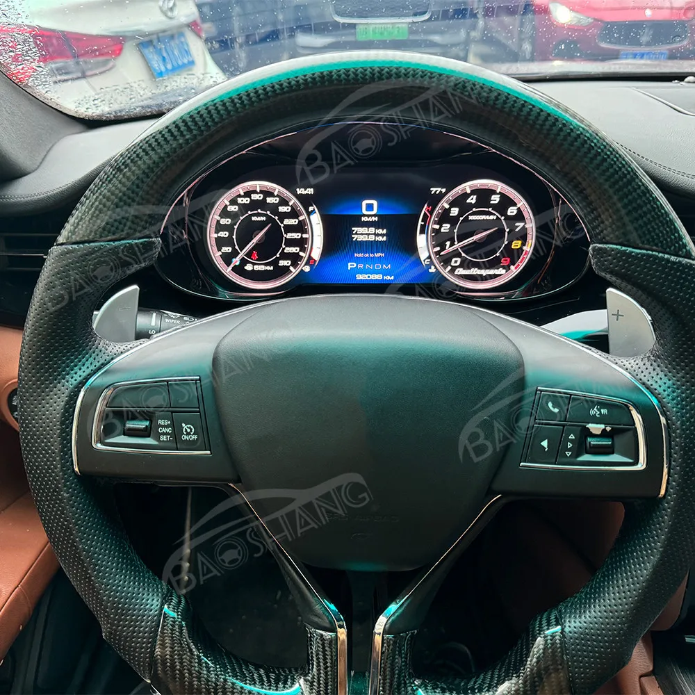 Panel Instrumen Digital 12,3 Inci Untuk Quattroporte 2014-2022, LCD Dashboard Mobil, Speedometer, Kokpit Player