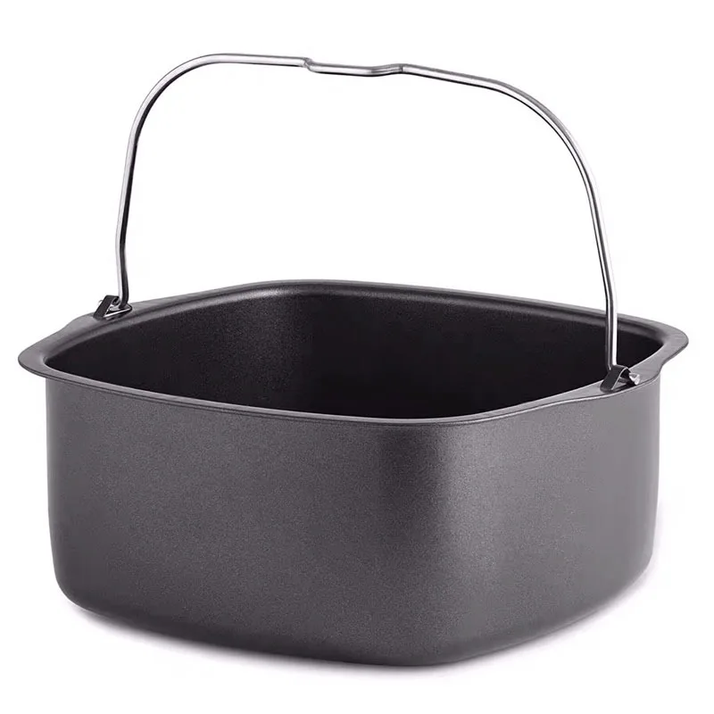 

Air Fryer Non-stick Cake Baking Tray Basket 8 Inch Round Cake Mold Pizza Plate Dish Pot Bakeware Kitchen Baking Supplies Tools