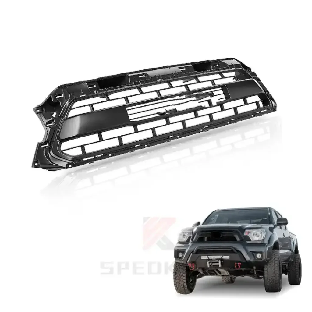 

Factory Hot Selling Spedking 2012 auto parts accessories front bumper grille Car with light for tacoma