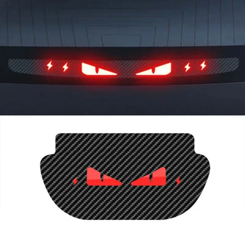 Glow-in-the-dark Stickers Halloween Accepts Custom Stickers Tesla Model 3 Y High Brake Acrylic Projection Panel Top Taillight