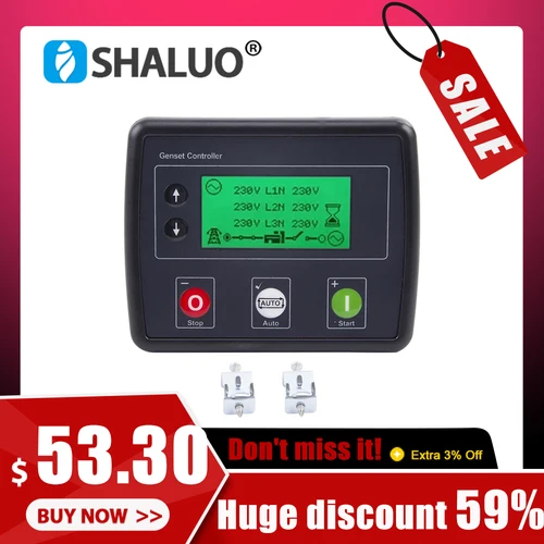 Copia 4520 reemplazar Original DSE4520 MKII AMF módulo controlador de generador eléctrico diésel grupo electrógeno Panel de Control de falla de red automática