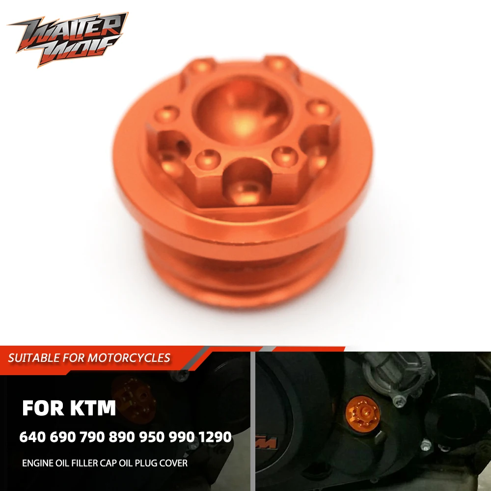

Engine Oil Filler Screw Cap Oil Plug Cover For 690 Enduro R 790 Duke 890 Adventure 990 Supermoto 1290 1390 Super Duke 640 LC4
