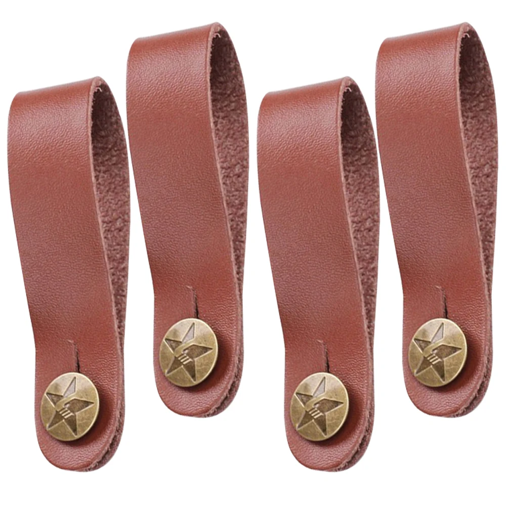 

4 Pcs Headstock Strap Guitar Neck Strap Durable PU Anti Slip Portable Accessories Practical Neck Straps For Guitar Bass