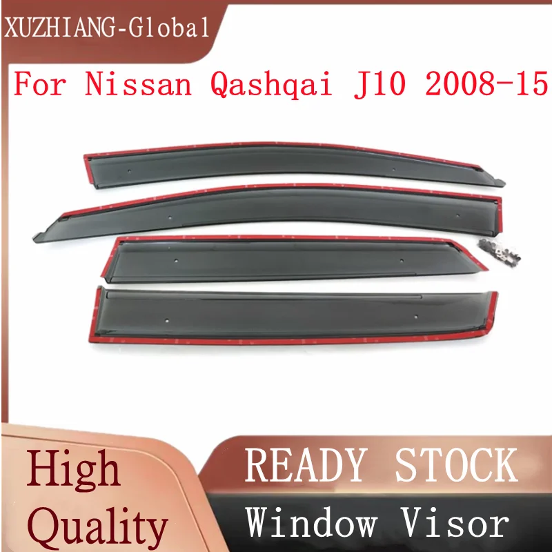 

Window Visor For Nissan Qashqai J10 2008 2009 2010 2011 2012 2013 2014 2015 Car Windows Rain Shelter Shield Window Deflector