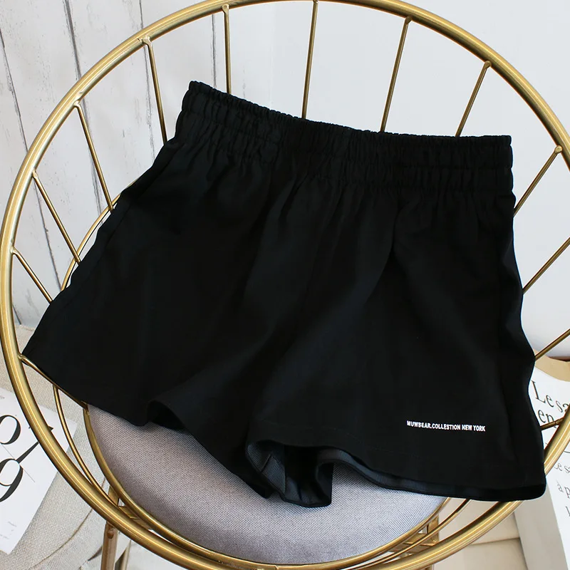 Neue Damen Sommer Casual Sport-Shorts Hochgeschnittene Schlankmachende Hot Pants für Studentinnen Strand-Shorts Damen Freizeithosen – Detail 13