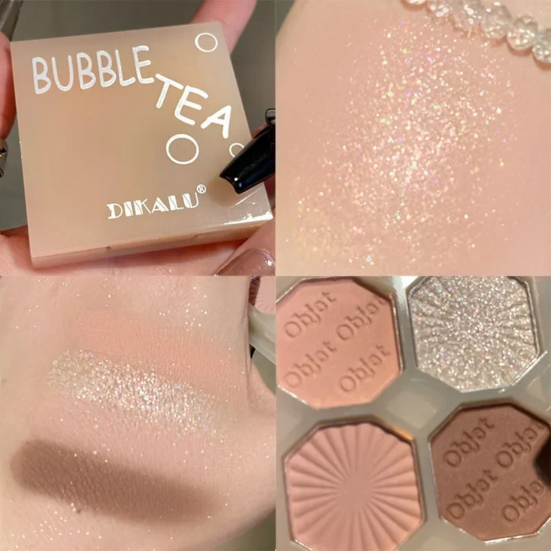 4 Colors Eyeshadow Palette Portable Makeup Highlight Matte Shimmer Eye Shadow Shiny Long Lasting Natural Cosmetics Косметика