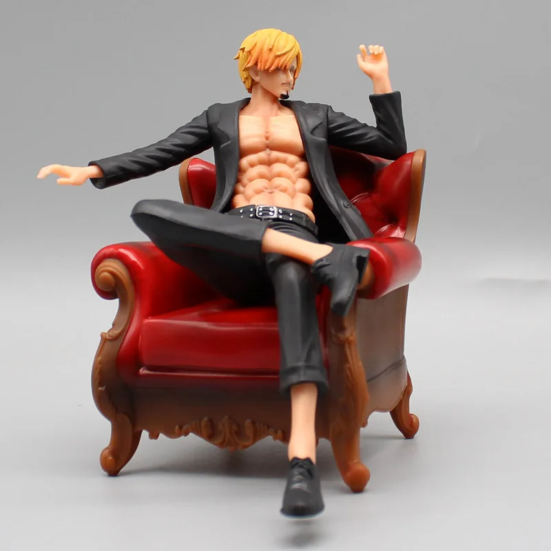 One Piece Vinsmoke Sanji Gk Anime Figure 30cm Black Leg Sanji Figurine Pvc Statue Collectible Model Doll Decoration Toys Gift