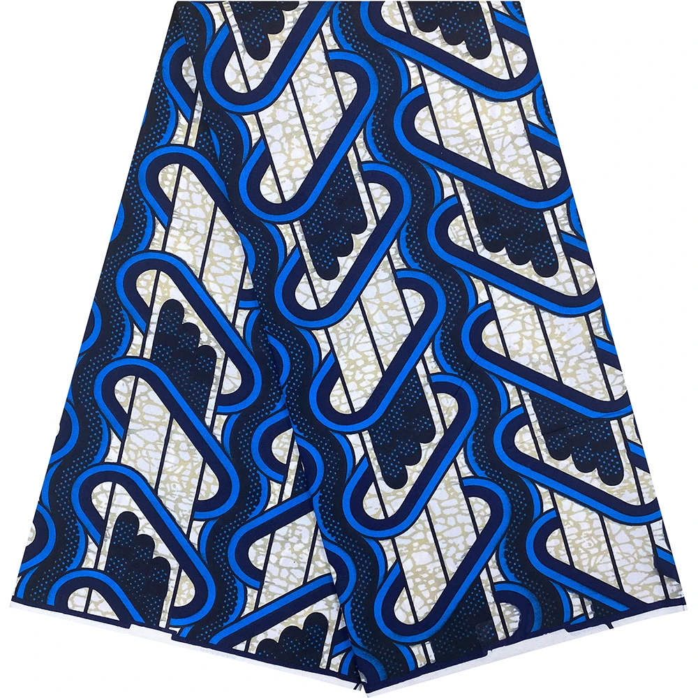 

Original African Ankara Wax Fabric 6 Yards Brand New Stock Reliable Quality Suitable for Sewing DIY Projects