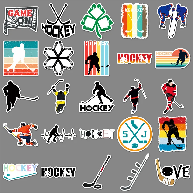 50Zhang Hockey Graffiti Stickers Personalized Sports Decoration Mobile Phone Cup Luggage Stickers