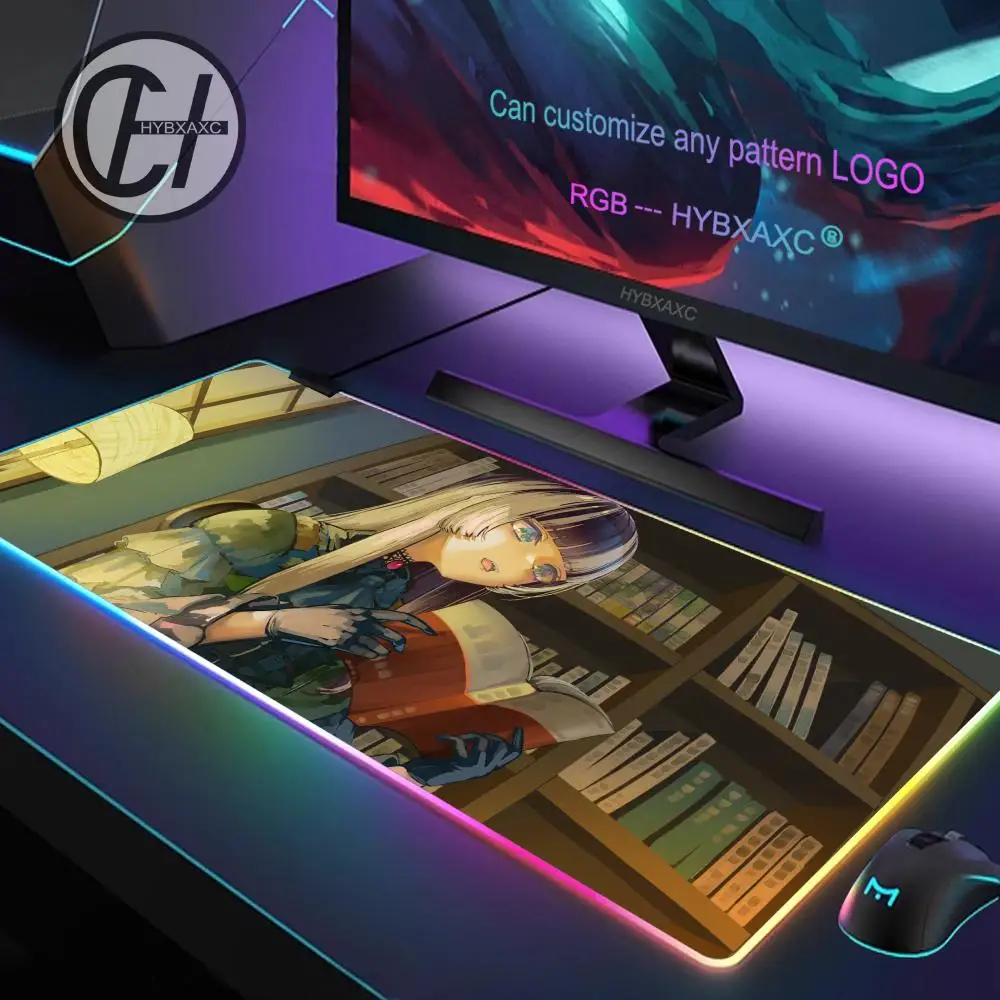 

Популярный коврик для мыши Virutal Idol Jvaauutei Raden, игровой коврик для мыши RGB, коврик для мыши HD Gamer, большой светодиодный светильник XXL, коврик для мыши, ковер для ПК, компьютера