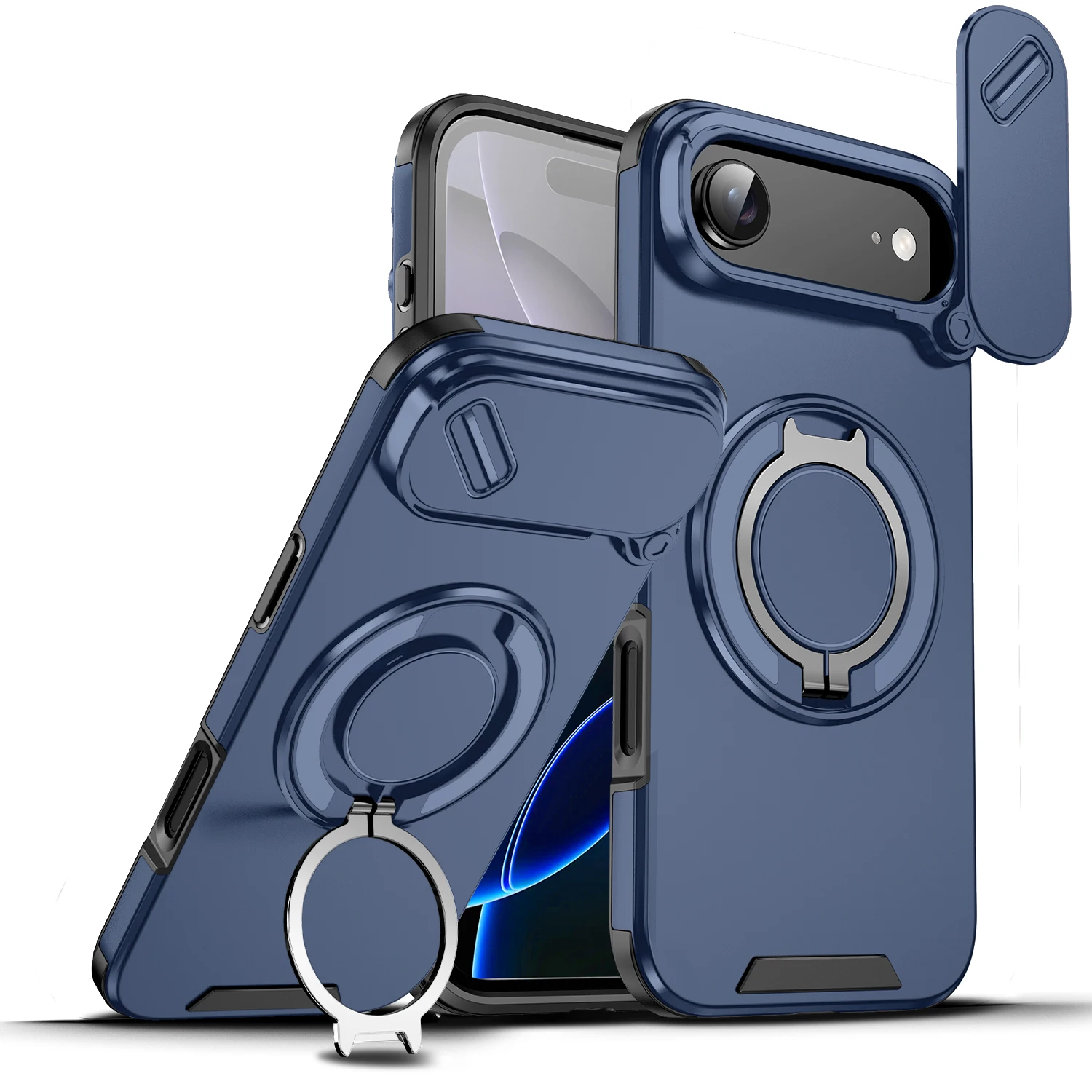 Защитный чехол для объектива из ПК + ТПУ для Iphone Air 17 Pro Max 14 15 16 Plus 12 13 Iphone 17