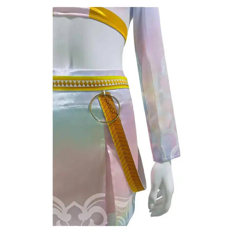 أزياء Zoey Demon Hunter KPop التأثيرية للسيدات البالغات، أزياء الرقص الخيالية للفتيات، مجموعة الأغنية الذهبية، ملابس الهالوين