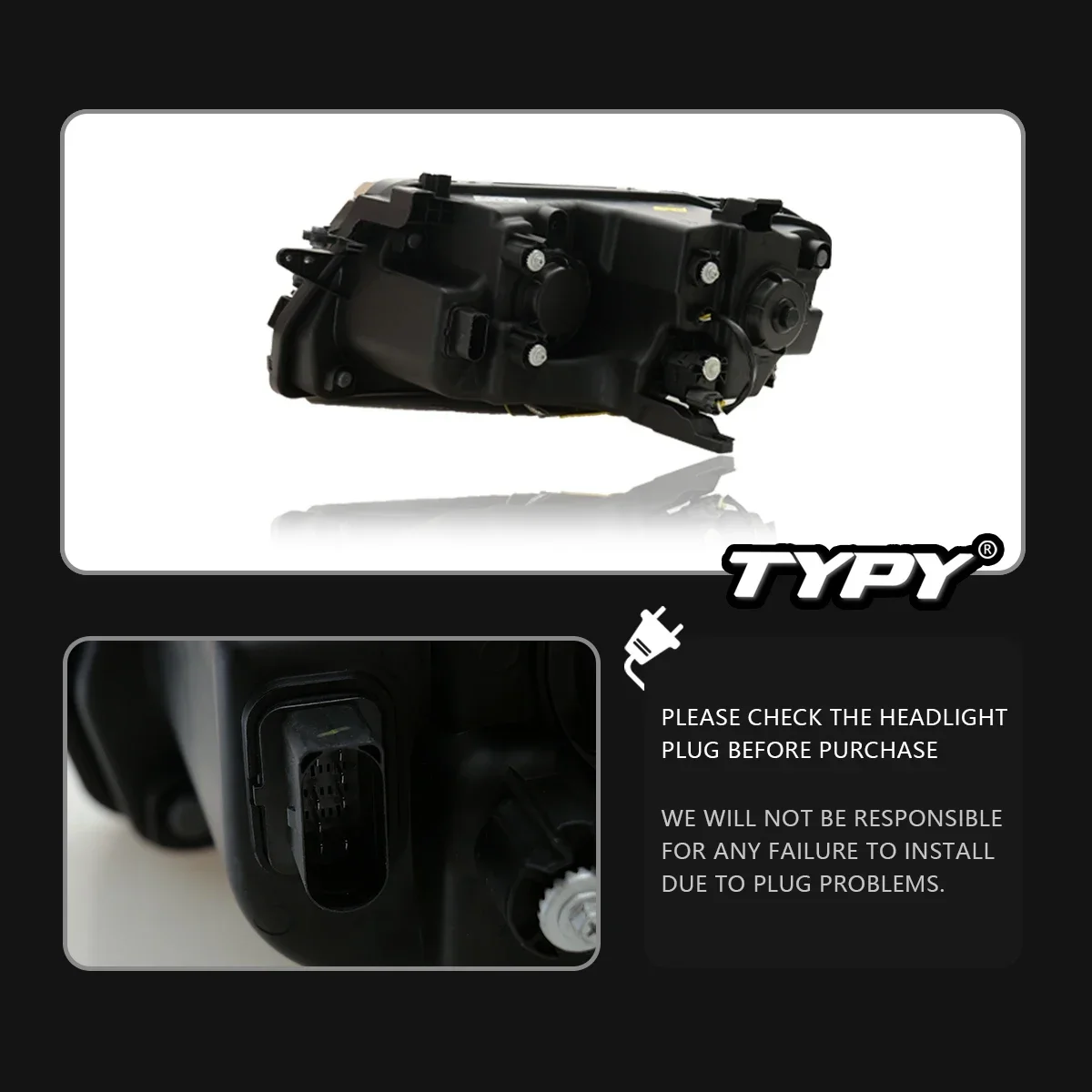 TYPY Car Lights For VW Tiguan Headlight LED Projetor head Lamp Daytime Running Light 2017-2021 Automotive Accessories