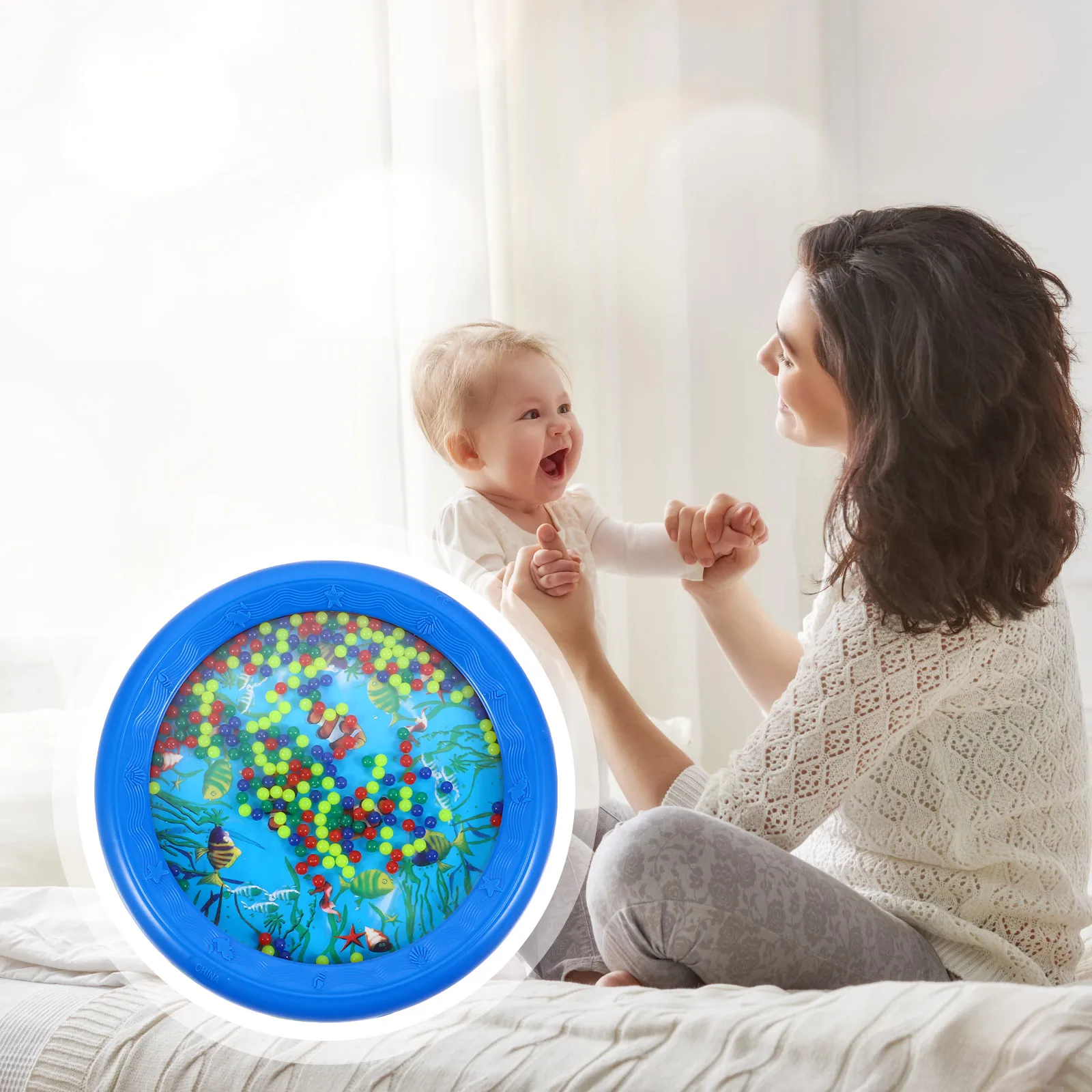 

Ocean Wave Drum Premium Shaker Rattle Musical Instrument For Educational Light Durable Safe Percussion Hand