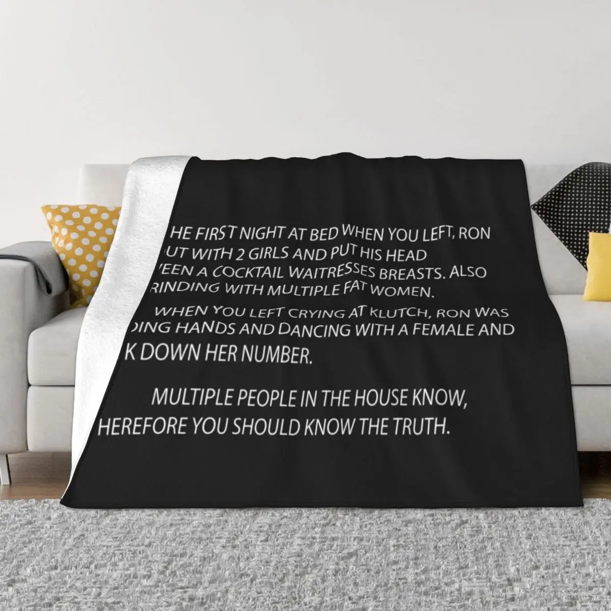 letter to sammi Throw Blanket Nap Loose Sofa Throw Large Blankets