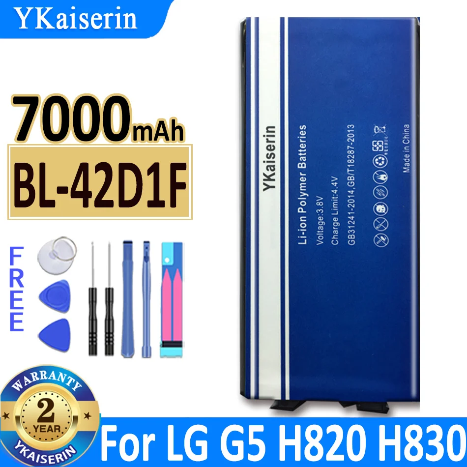 YKaiserin Battery for LG G4 G5 G6 G7 G8 ThinQ V20 H850 H820 H830 G600L G600S H870 H871 H872 H873 G7+ G7ThinQ LM G710 Q7+ LMQ610