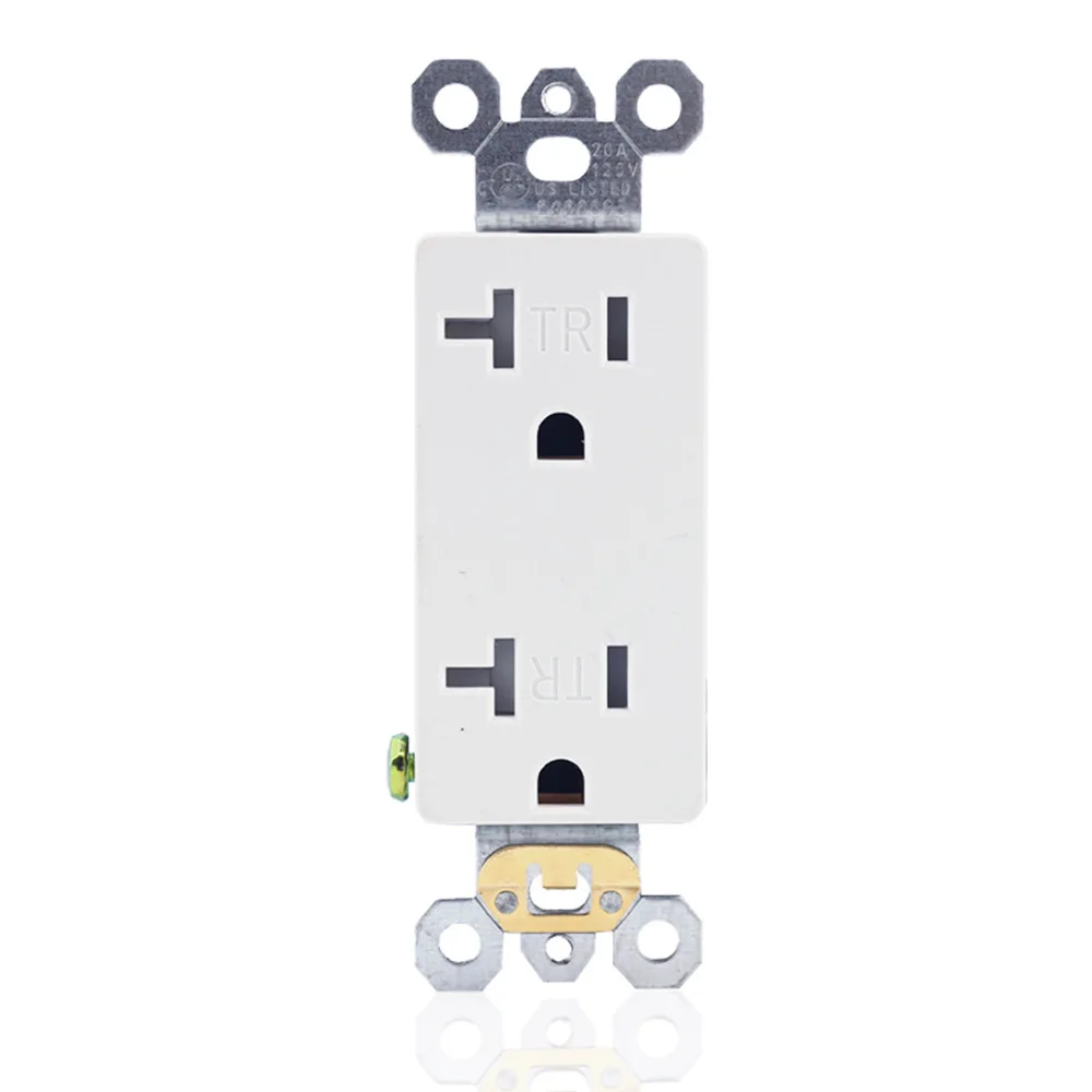 Nordamerika nische Serie uns Standards teckdose, weiße 20a 125V Wohn steckdose mit tr, ul zertifizierte Steckdose