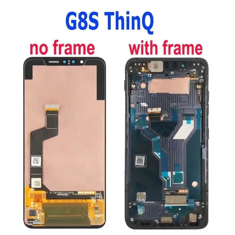 Original AMOLED For LG G8 ThinQ G8X V50s LCD Display Touch Screen Digitizer Assembly Display Screen With Frame For LG G8S LCD