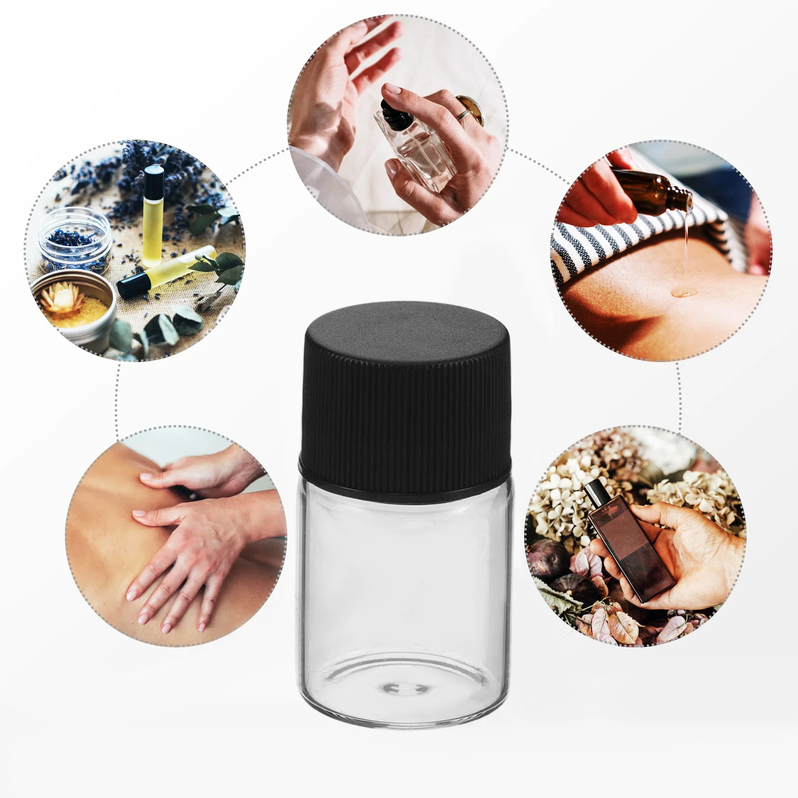 زجاجة زجاجية شفافة سعة 500 مل، حاوية تخزين مياه شفافة قابلة لإعادة الاستخدام ومضادة للتسرب وصديقة للبيئة، مثالية للمكتب المنزلي #2