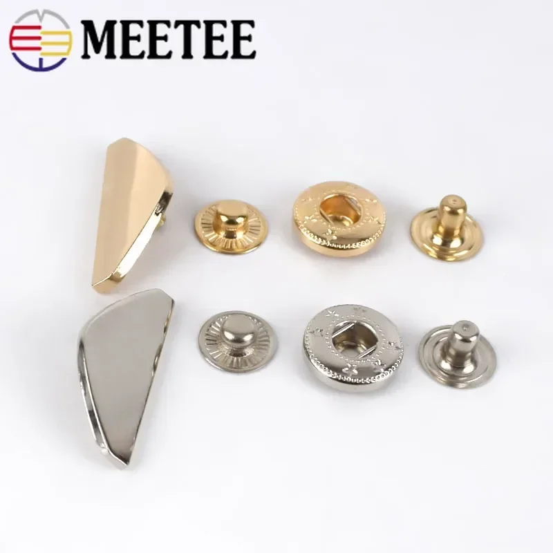 5/10/20Pcs bottone a pressione in metallo per cucire piumino chiusure a pressione fibbie a bottone soprabito bottone decorativo capispalla fai da te Botones