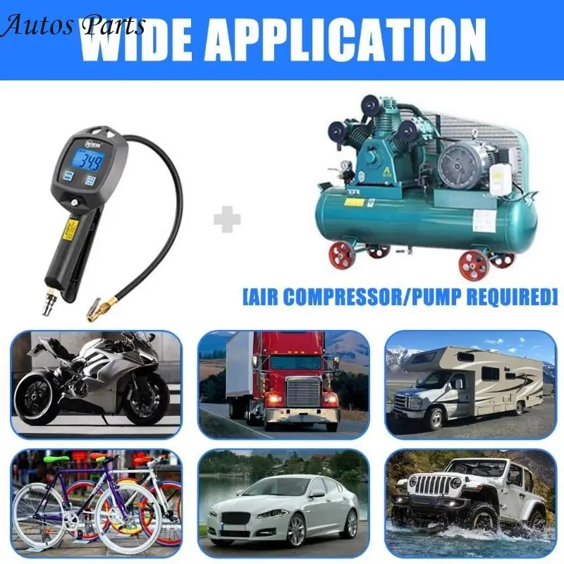 

57BA Digital Tire Pressure Gauges with Easy to Read LCD Screen Portable Digital Tire Pressure Meter with Clear Display for Car