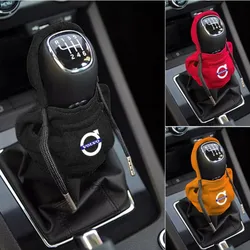 Hoodie Car Gear Shift Knob Cover Manual Handle Change Lever Cover For Volvo Rdesign AWD C30 C70 S40 S60 S70 S90 T6 AWD C30 C70